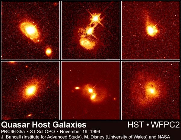 APOD: 1996 November 25 – A Quasar Portrait Gallery