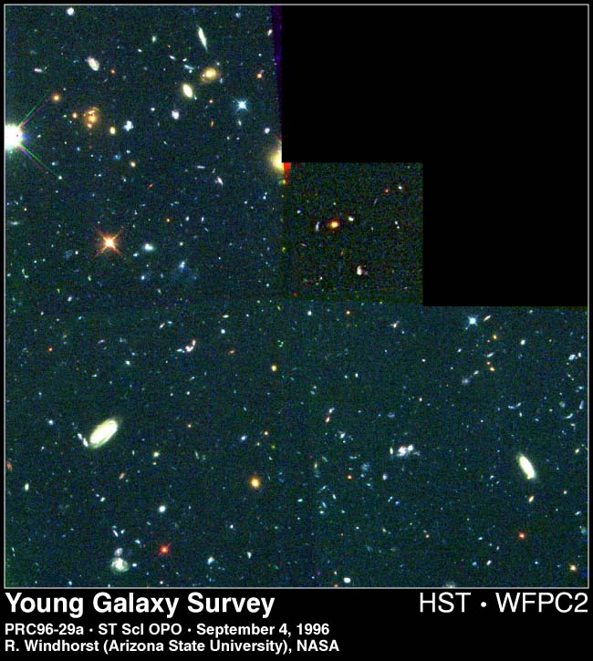 APOD: 1996 September 05 – Watch Galaxies Form