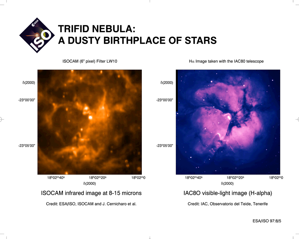 APOD: 1997 August 28 – Infrared Trifid
