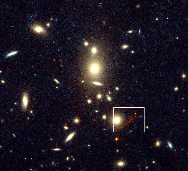APOD: 1997 July 31 – Behind CL1358+62: A New Farthest Object