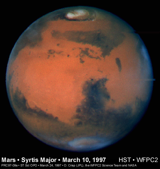 APOD: 1997 March 24 – The Weather on Mars