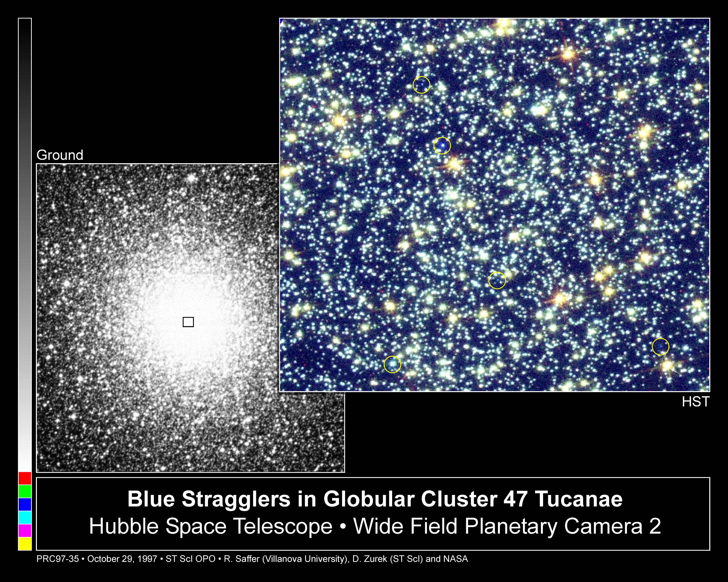 APOD: 1997 November 04 – Blue Stagglers in Globular Clusters