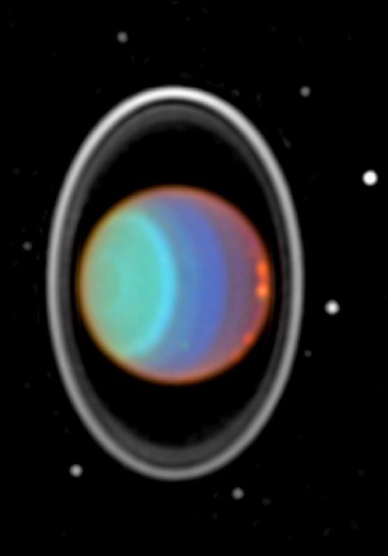 APOD: 1997 November 26 – Uranian Moons, Rings, And Clouds