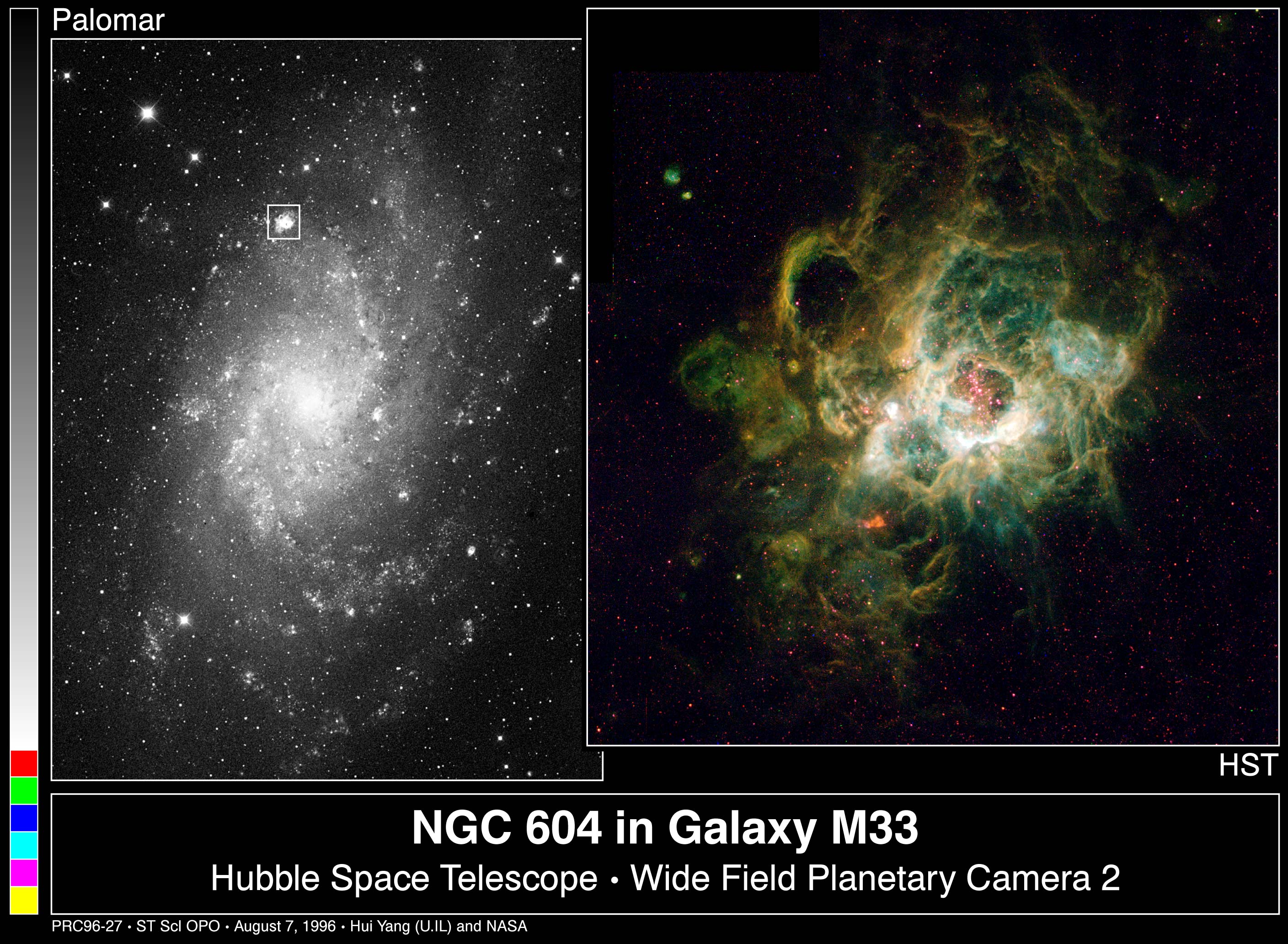 APOD: 1998 April 11 – NGC 604: Giant Stellar Nursery
