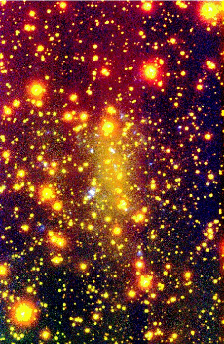 APOD: 1998 December 01 – Cepheus 1: Nearby Galaxy Hiding