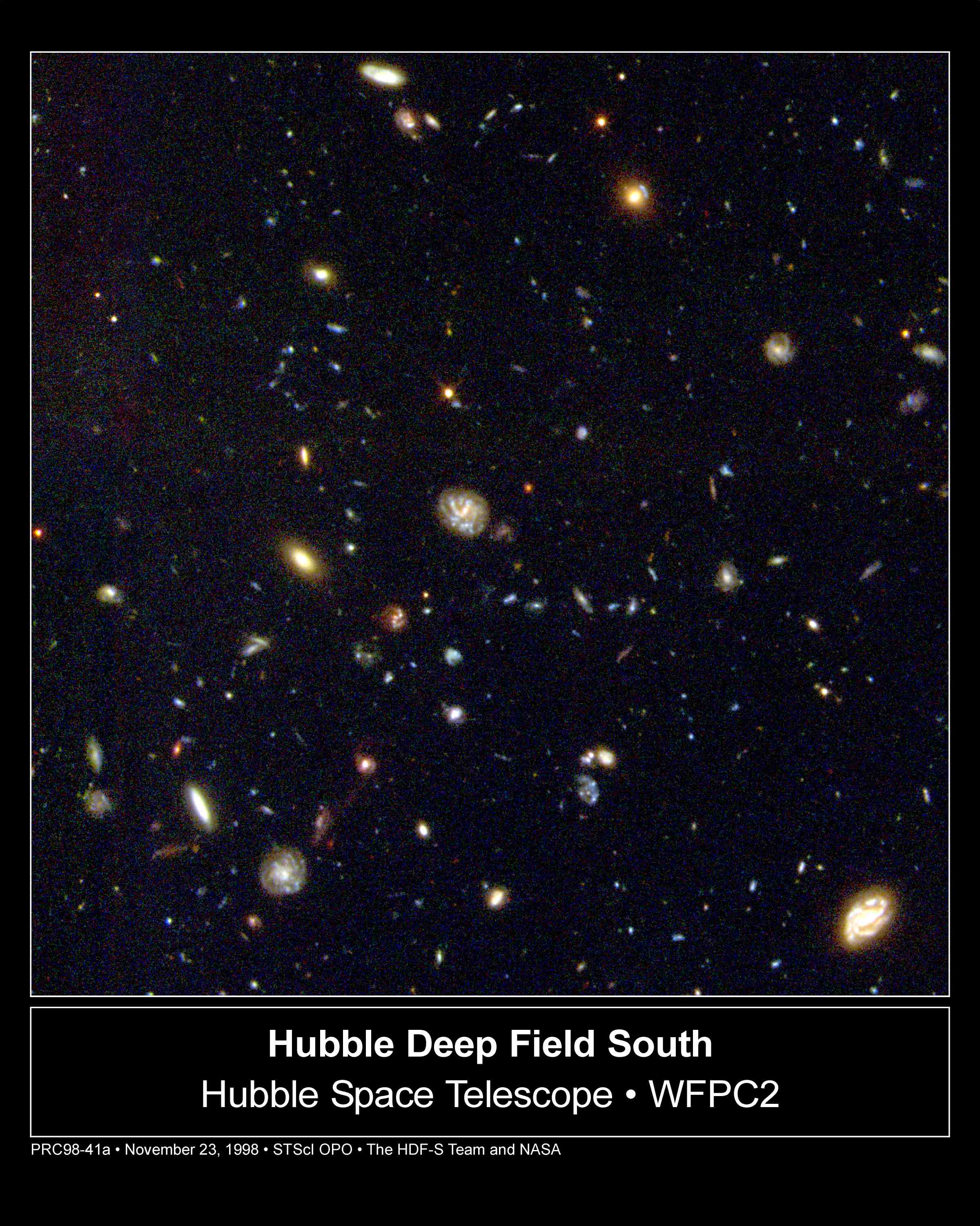 APOD: 1998 December 14 – The Hubble Deep Field South
