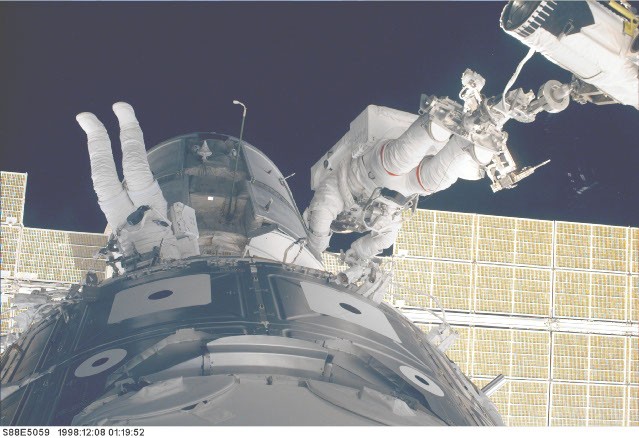 Assembling The International Space Station — APOD for 1998-12-10