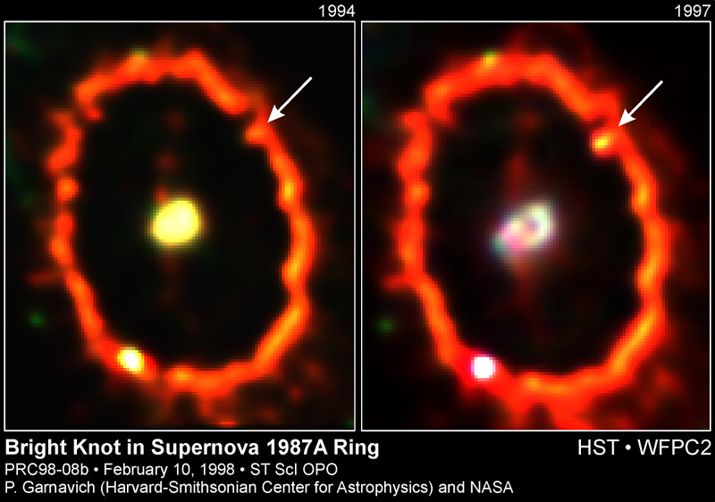 APOD: 1998 February 17 – Shocked by Supernova 1987a