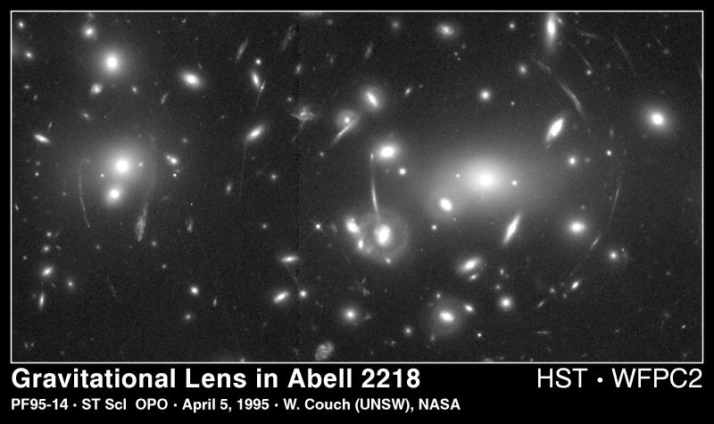 APOD: 1998 January 11 – Abell 2218: A Galaxy Cluster Lens