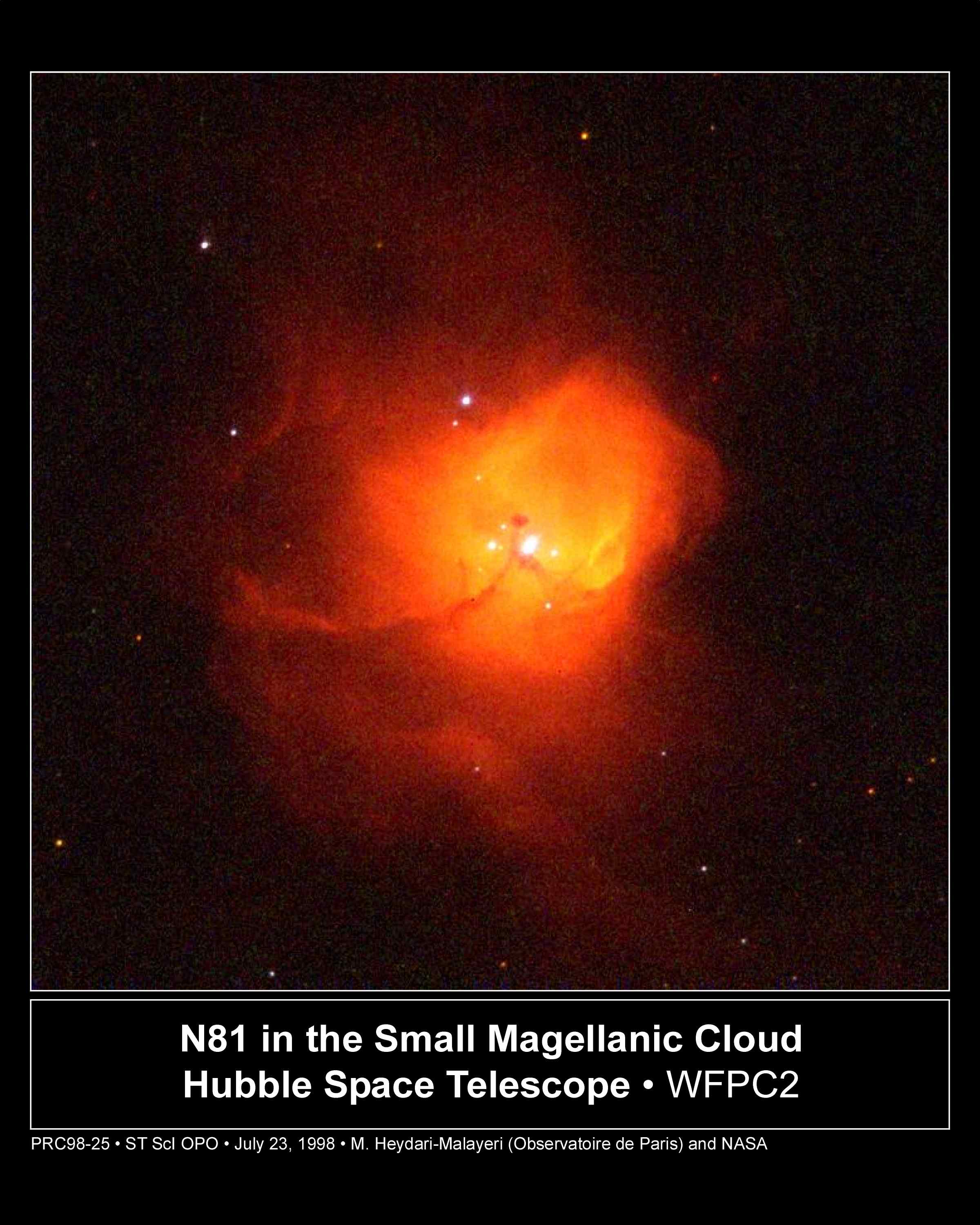 APOD: 1998 July 27 – N81: Starbirth in the SMC