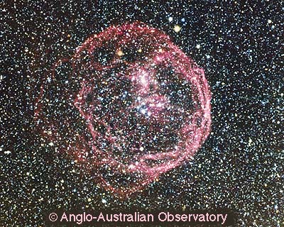 APOD: 1998 June 13 – Henize 70: A SuperBubble In The LMC