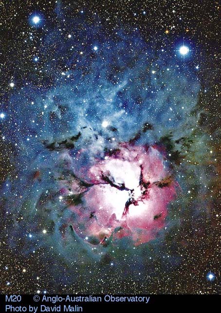 APOD: 1998 March 31 – M20: The Trifid Nebula