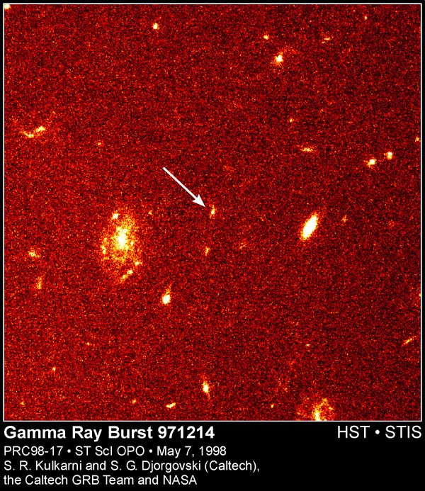 A Powerful Gamma Ray Burst — APOD for 1998-05-07
