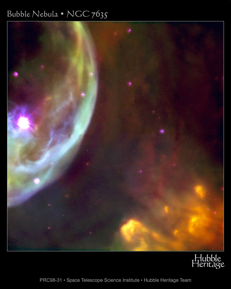 APOD: 1998 November 18 – Close Up of the Bubble Nebula