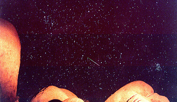APOD: 1998 November 16 – Leonids 1998: A Safe Meteor Storm