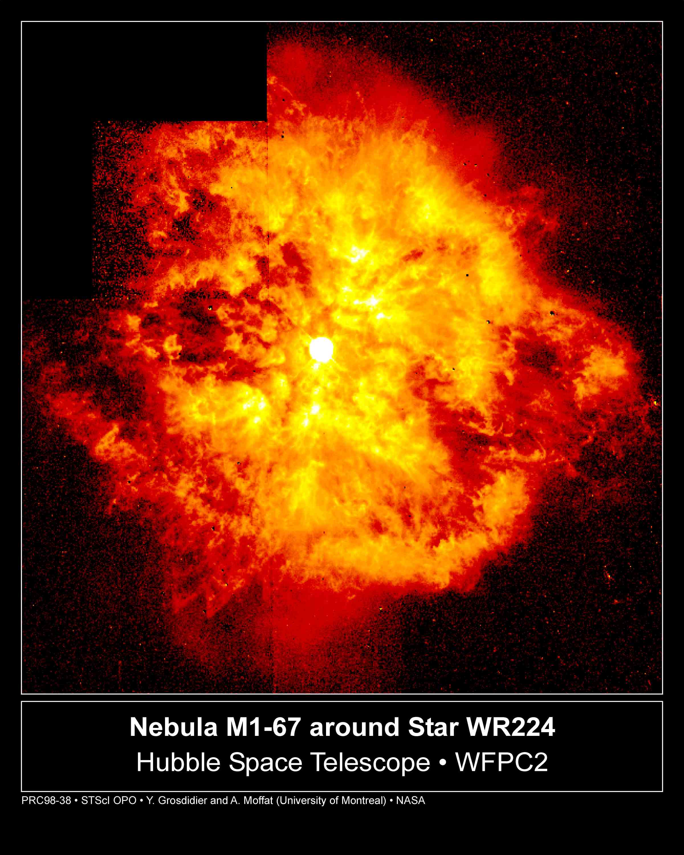 APOD: 1998 November 09 – WR124: Stellar Fireball