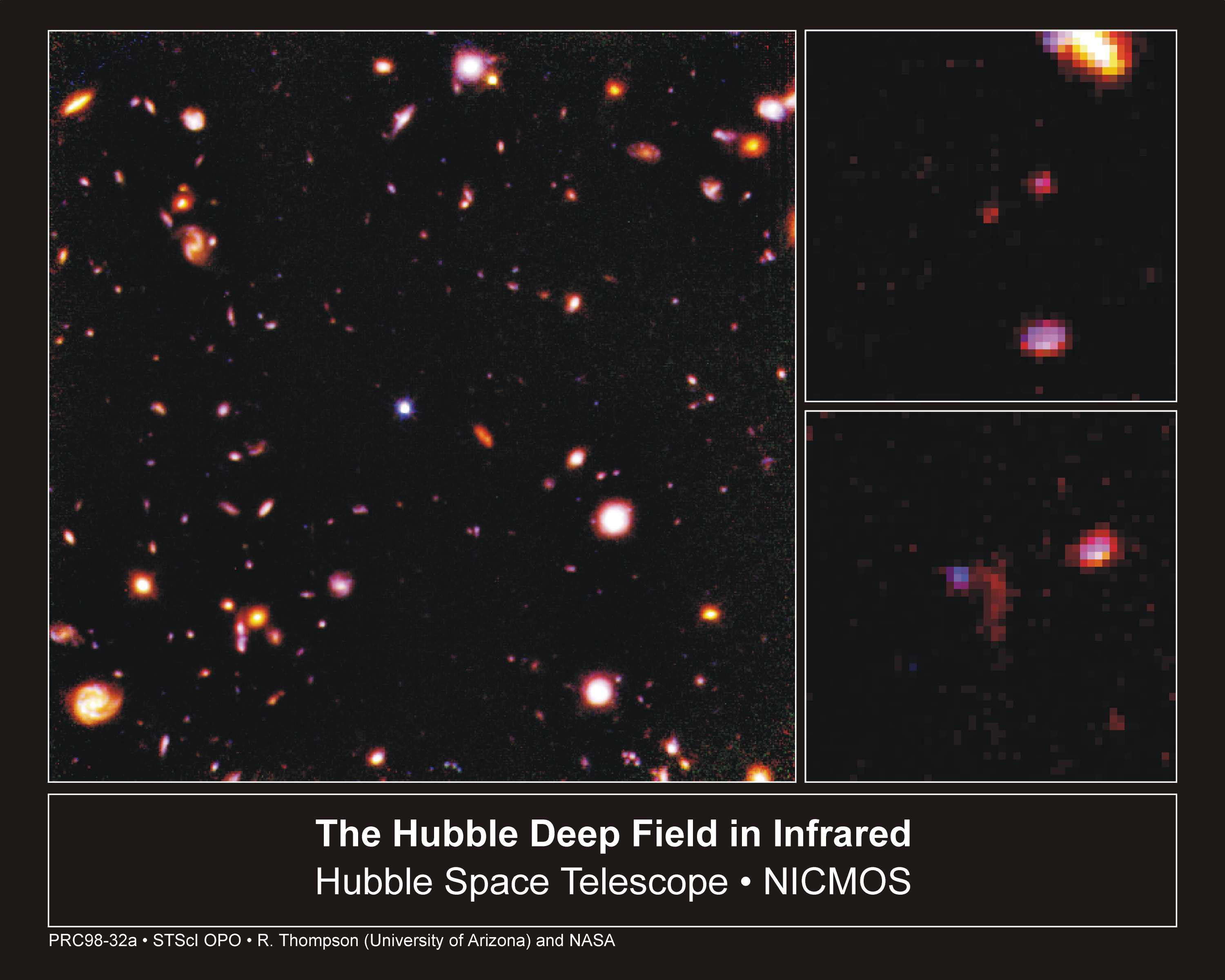 APOD: 1998 October 12 – The Hubble Deep Field in Infrared