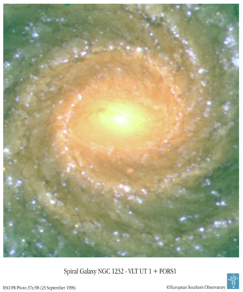 APOD: 1998 September 30 – Spiral Galaxy NGC 1232