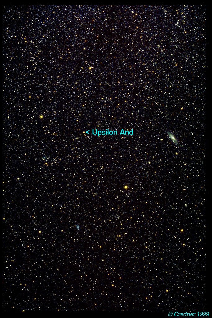 Where is Upsilon Andromedae — APOD for 1999-04-22