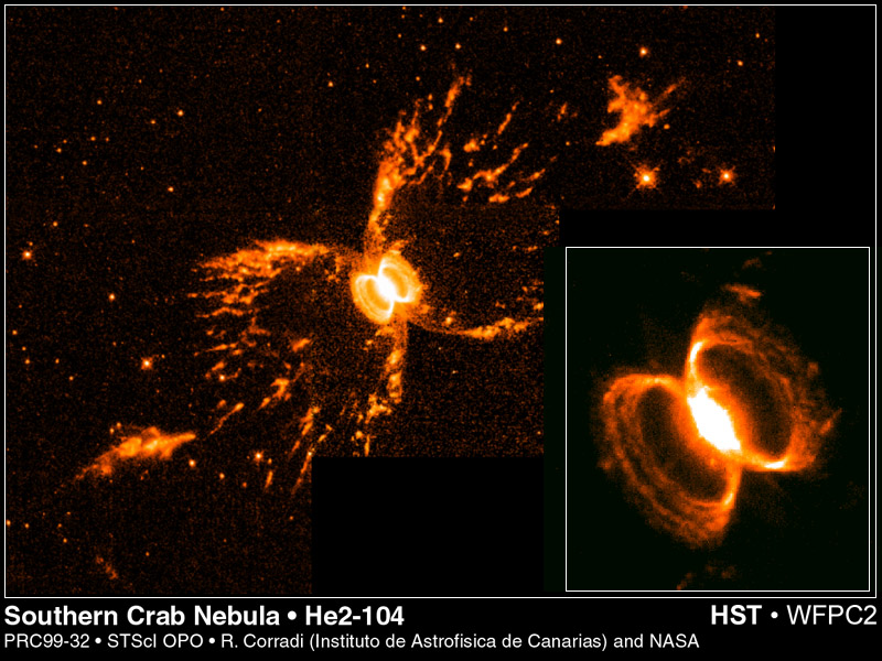 APOD: 1999 August 31 – Symbiotic Star Bubbles