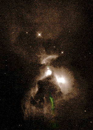 APOD: 1999 February 11 – A Disk and Jet in Haro 6-5B
