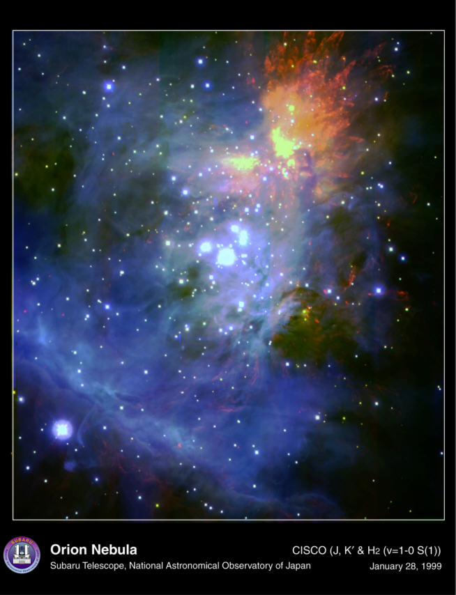 APOD: 1999 February 02 – The Orion Nebula from Subaru