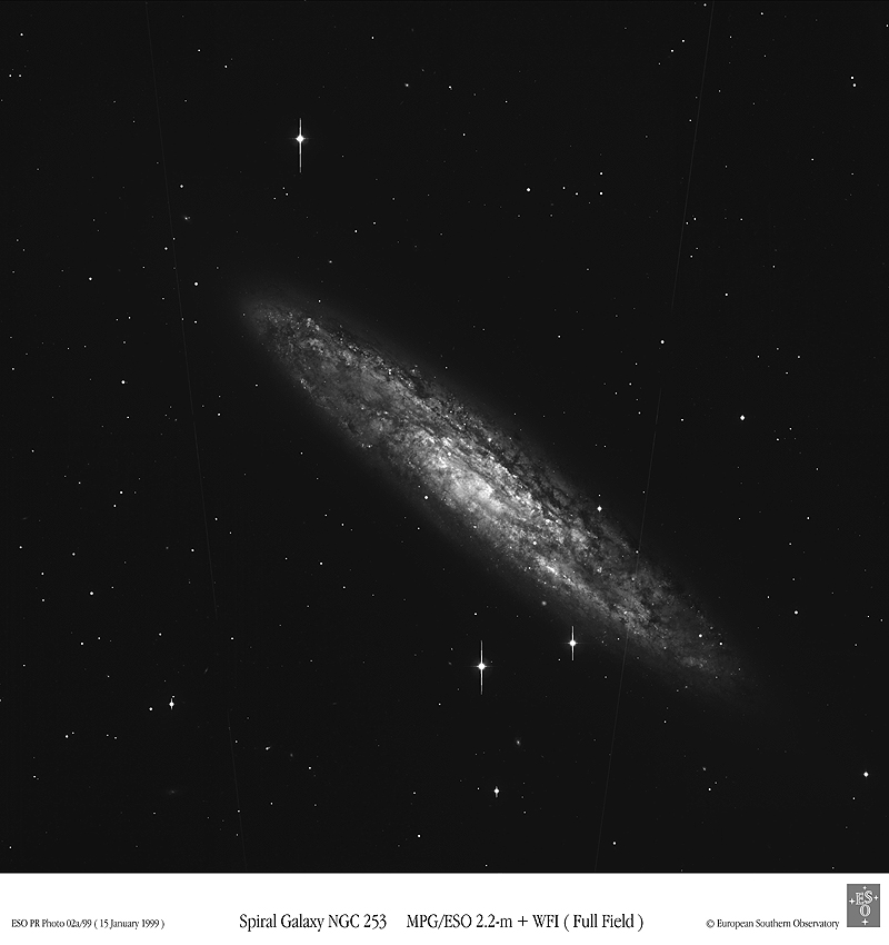APOD: 1999 January 21 – Spiral Galaxy NGC 253