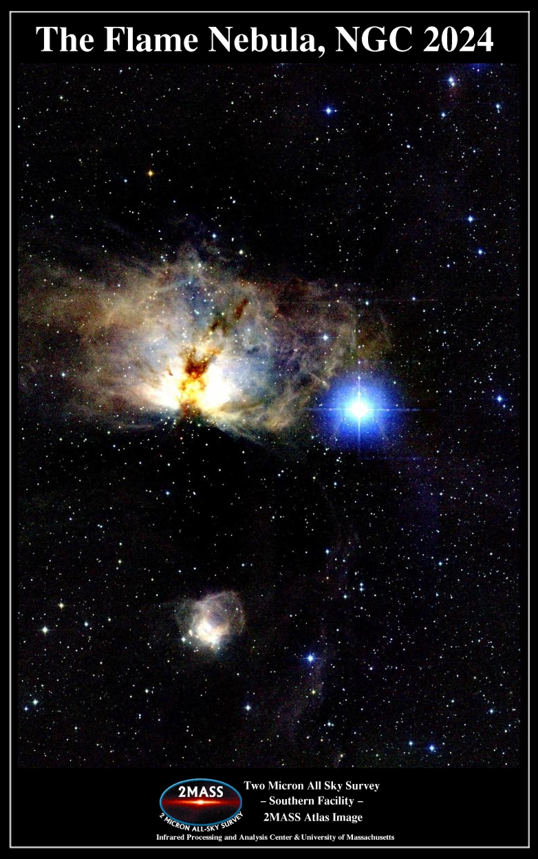 APOD: 1999 July 13 – The Flame Nebula in Infrared