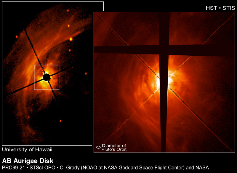 APOD: 1999 June 11 – AB Aurigae: How To Make Planets