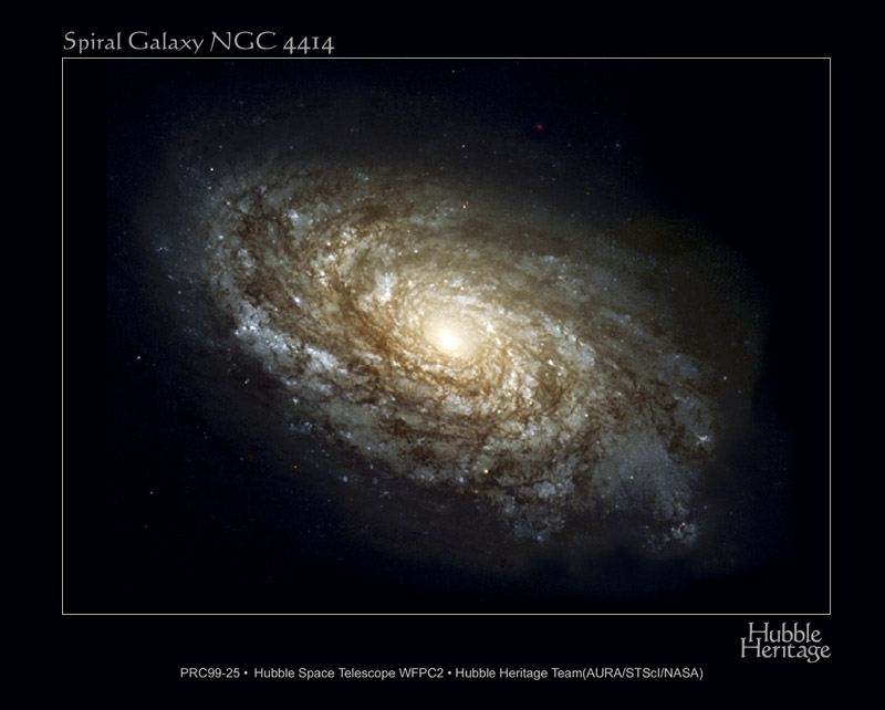 APOD: 1999 June 09 – NGC 4414: A Telling Spiral
