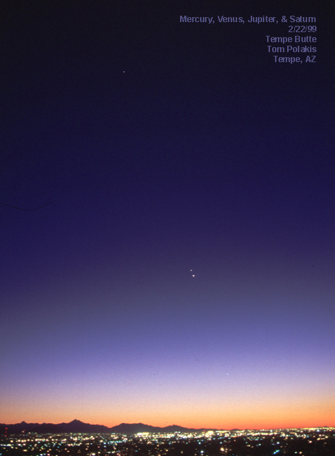 APOD: 1999 March 08 – A Jupiter Venus Conjunction