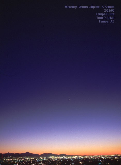 A Jupiter Venus Conjunction — APOD for 1999-03-08