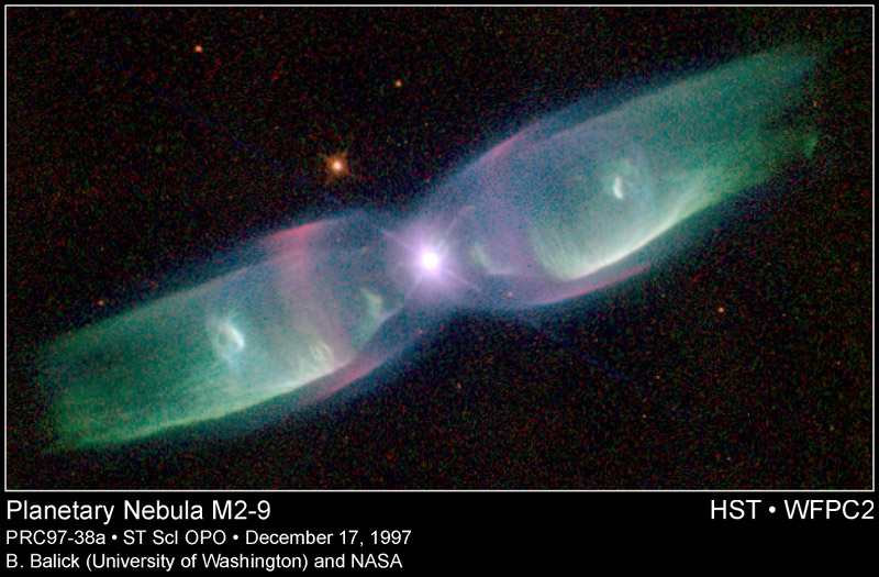 APOD: 1999 March 21 – M2 9: Wings of a Butterfly Nebula