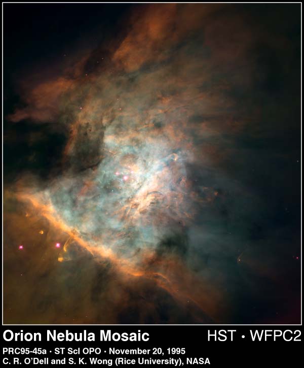 APOD: 1999 May 22 – M42: A Mosaic of Orion’s Great Nebula