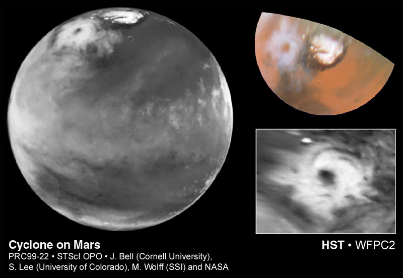APOD: 1999 May 20 – Cyclone on Mars