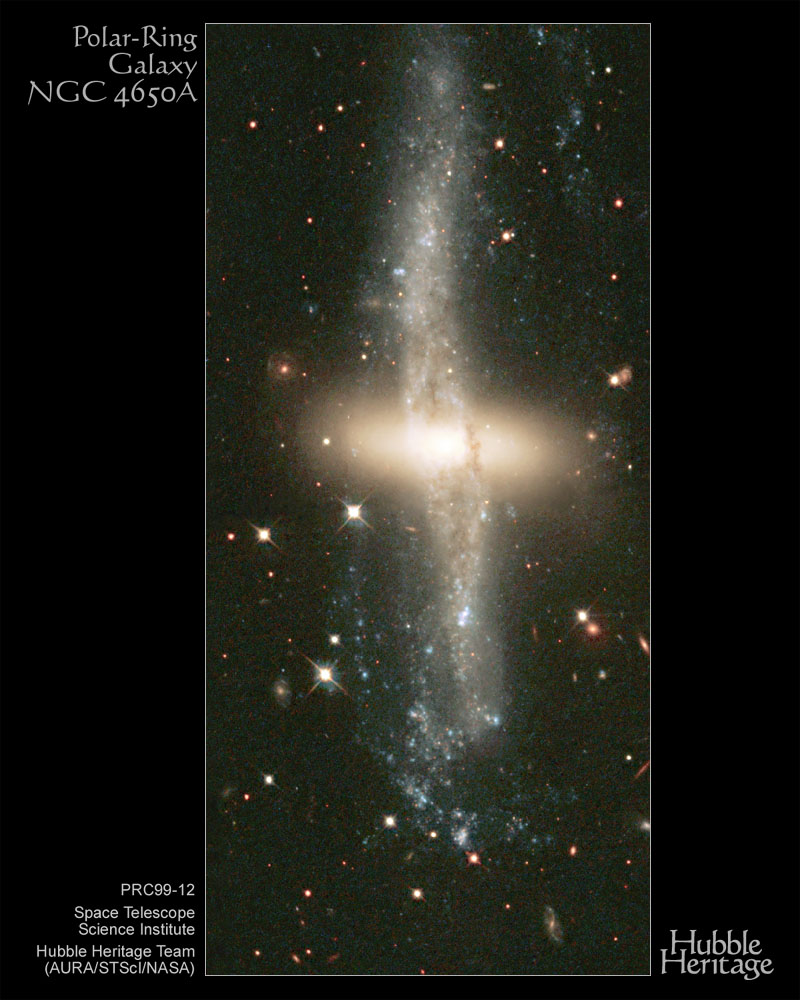 APOD: 1999 May 10 – Polar Ring Galaxy NGC 4650A