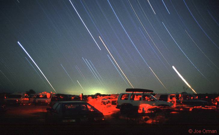 APOD: 1999 May 21 – Star Party Trails