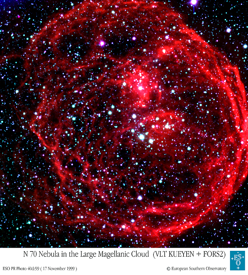 APOD: 1999 November 30 – Henize 70: A Superbubble in the LMC