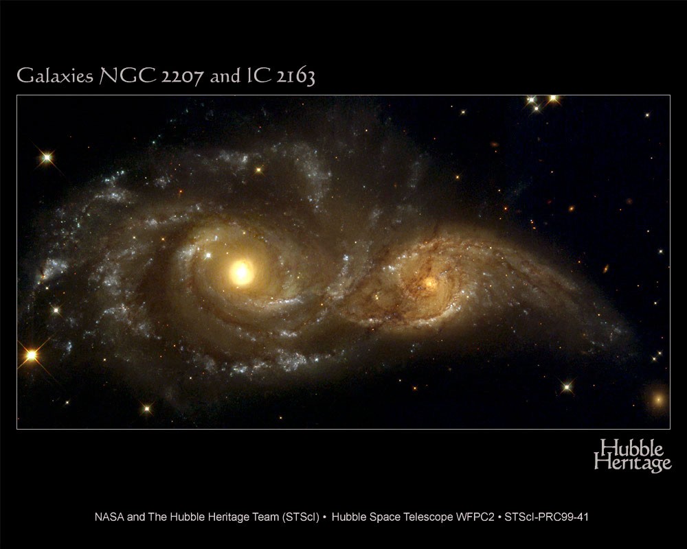 Spiral Galaxies in Collision — APOD for 1999-11-09