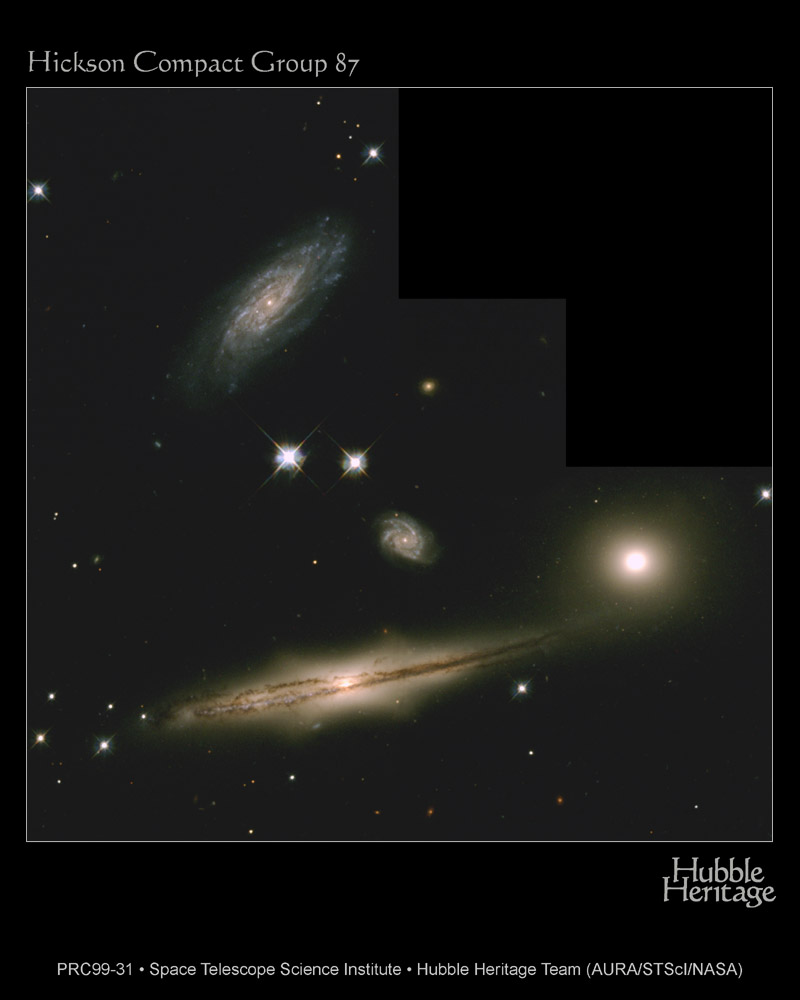 APOD: 1999 September 06 – HCG 87: A Small Group of Galaxies