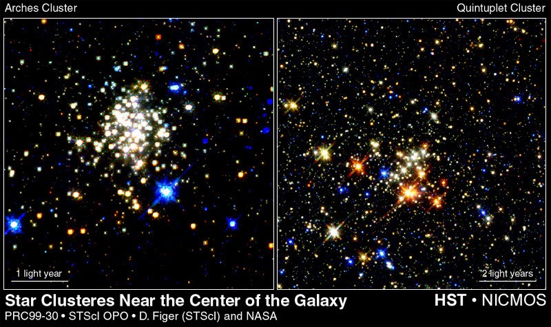 The Quintuplet Star Cluster — APOD for 1999-09-21