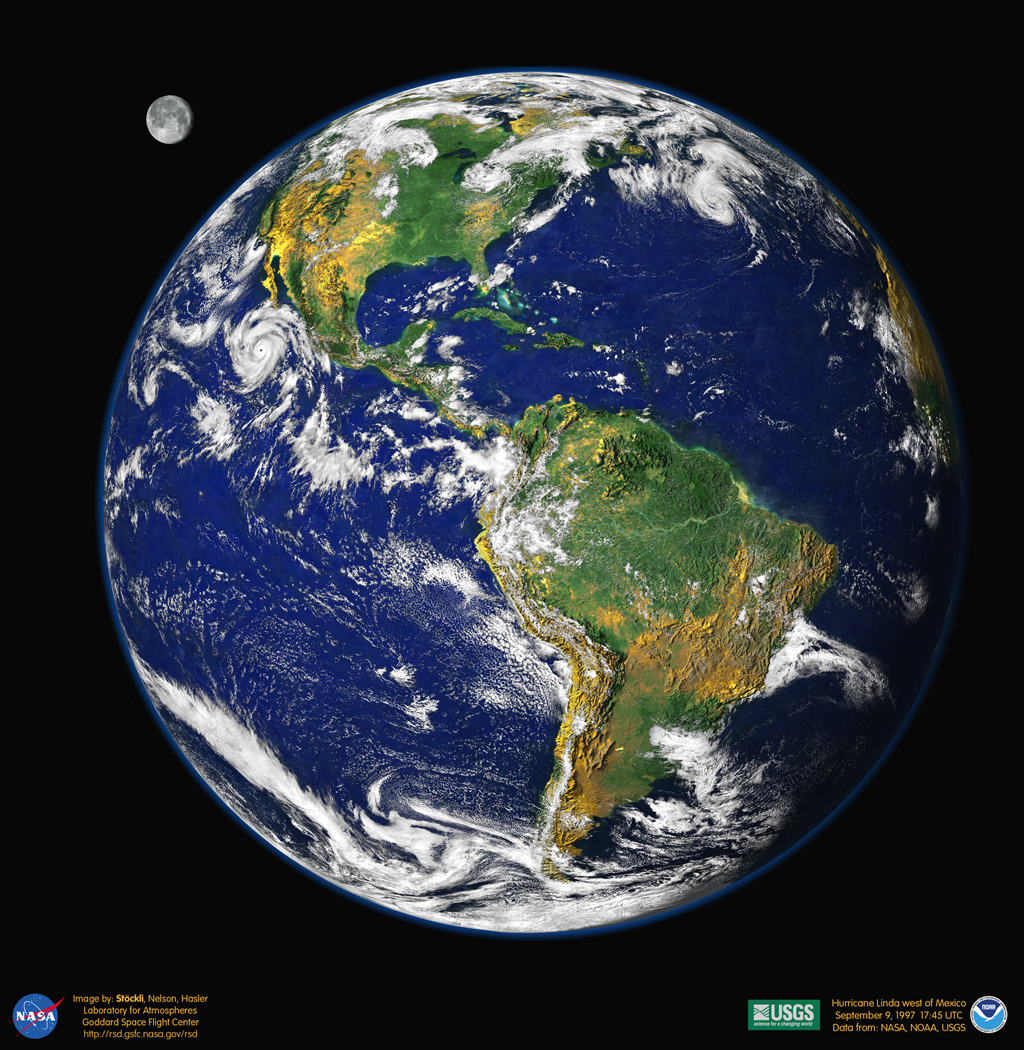 APOD: 2000 April 20 – Blue Marble 2000