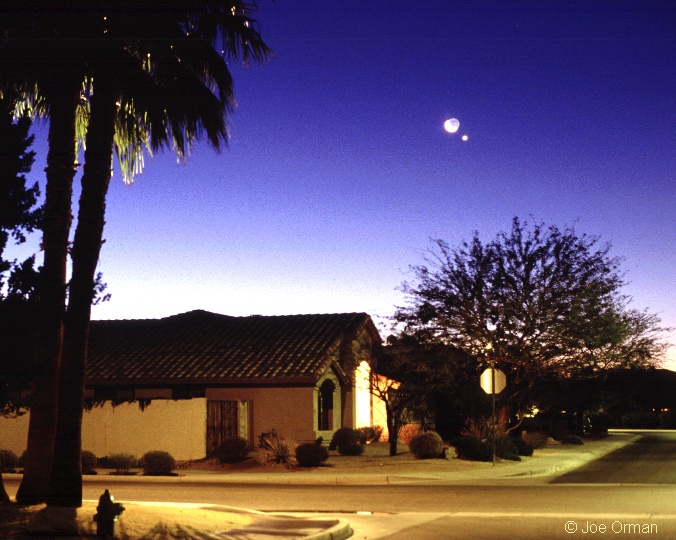APOD: 2000 April 06 – Venus, Moon, and Neighbors