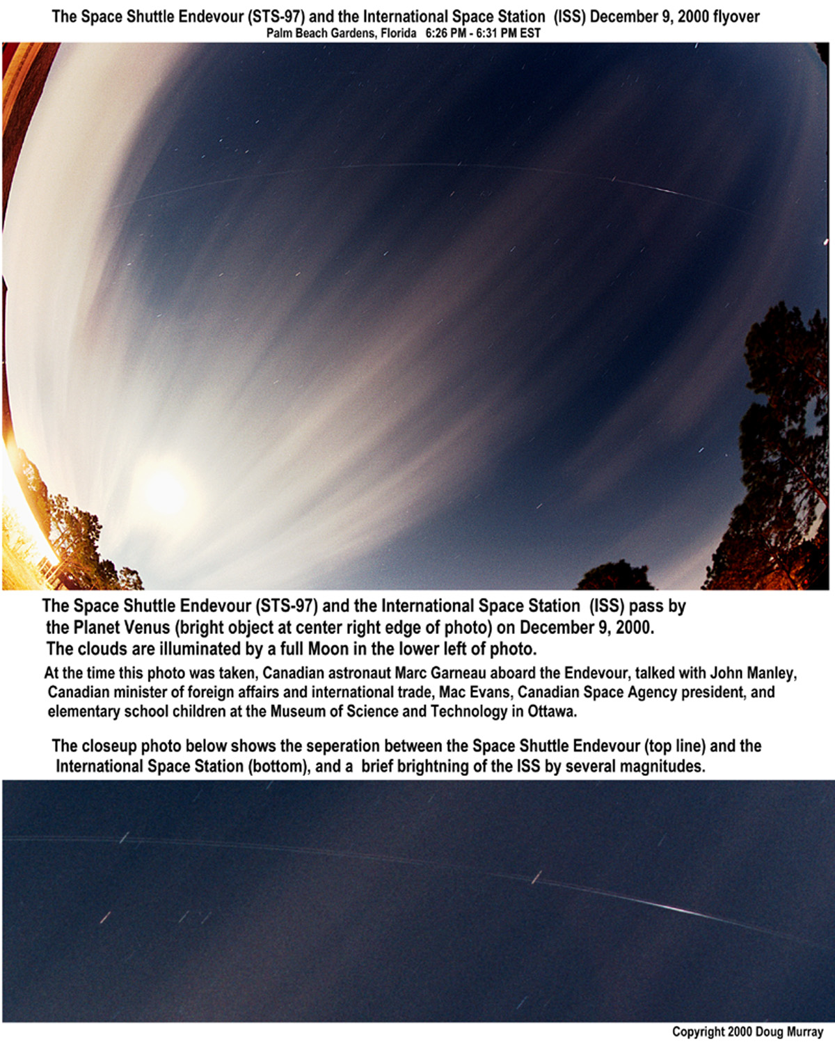 APOD: 2000 December 14 – International Space Station Trail