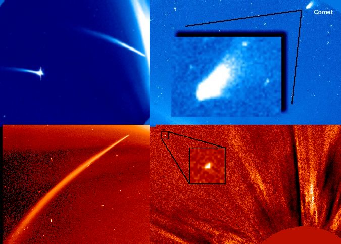 APOD: 2000 February 25 – The Comets Of SOHO