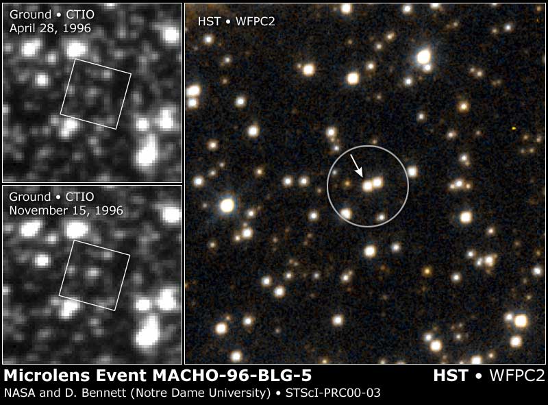 APOD: 2000 January 19 – A Big Black Hole Floats By