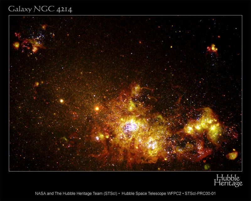 NGC 4214: Star Forming Galaxy — APOD for 2000-01-07