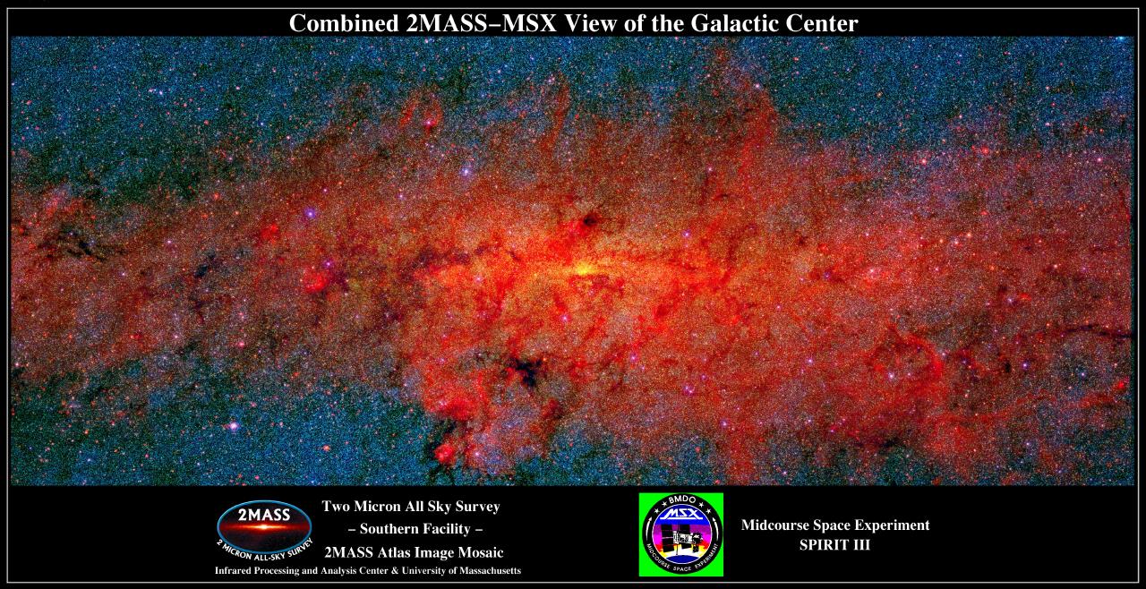APOD: 2000 July 05 – The Galactic Center Across the Infrared