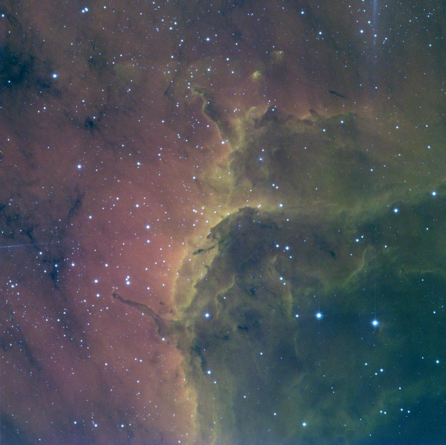 APOD: 2000 July 03 – Pelican Nebula Ionization Front