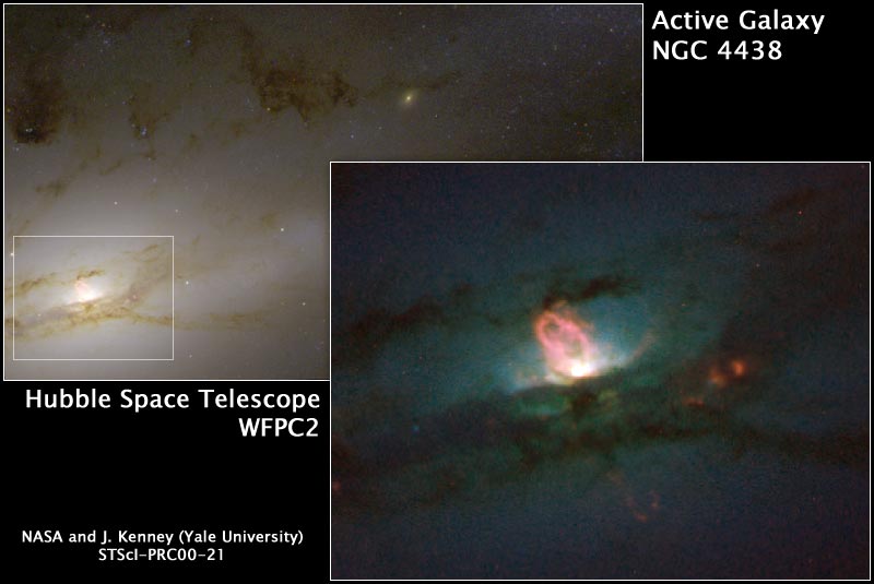 APOD: 2000 June 12 – A Bubbling Galaxy Center